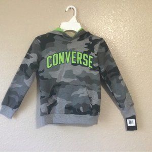 Boys Grey Camo Pullover Hoodie. NWT. Size 6
